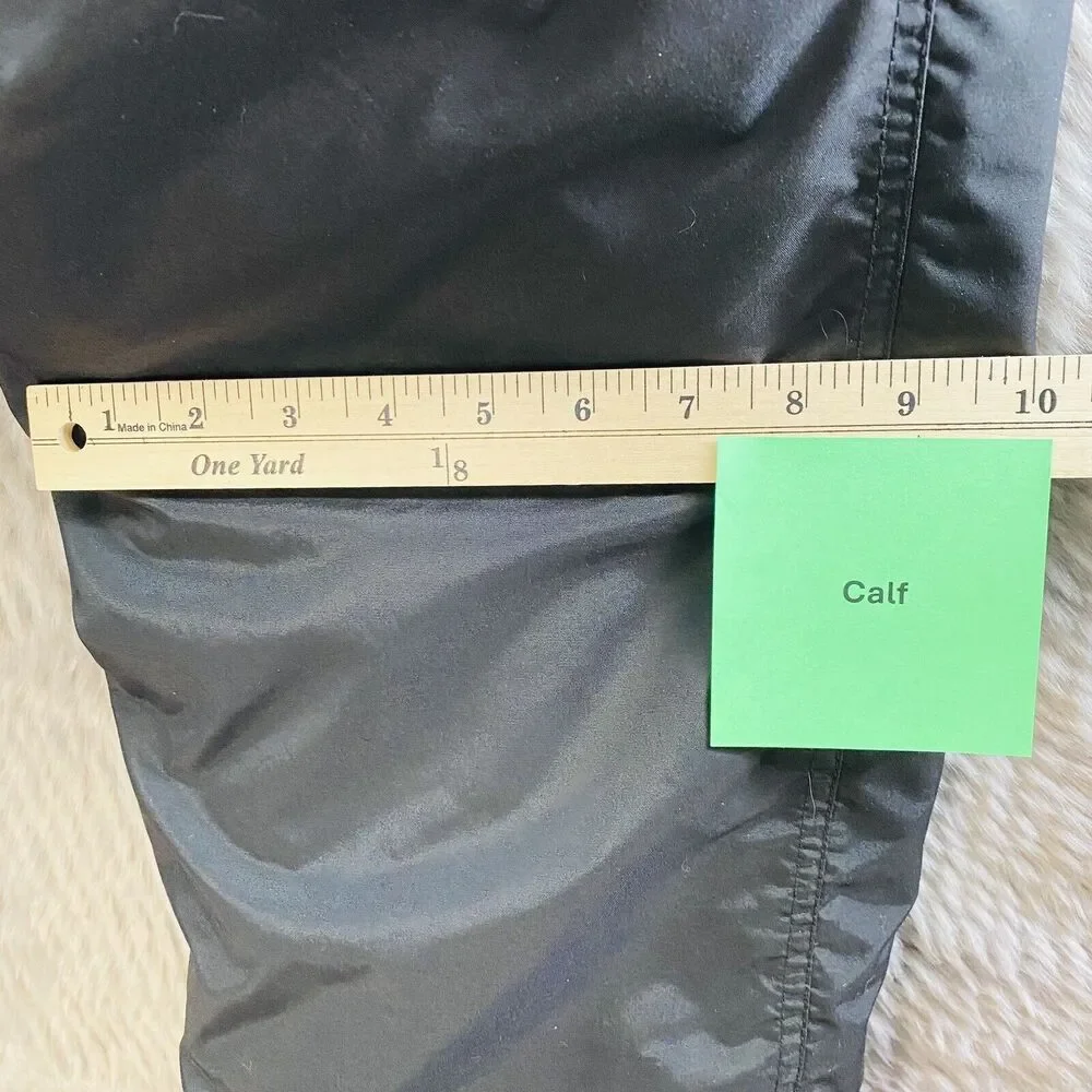 Sport Essentials Men's Large Black Insulated Nylon Snow Ski Cargo Pants Outdoor - Picture 11 of 14